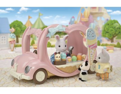 Sylvanian Families Ružový zmrzlinársky automobil