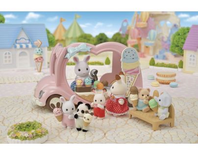 Sylvanian Families Ružový zmrzlinársky automobil