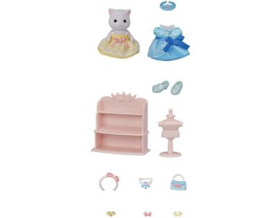 Sylvanian Families Šaty a ozdoby pre princezné s mačiatkom