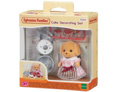 Sylvanian Families Sada zdobenie tort s pudlíkom