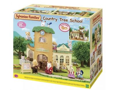 Sylvanian Families OLYMPTOY Škola pri strome set s doplnkami plast