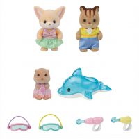 Sylvanian Families Tri kamaráti zo škôlky v bazéne 2