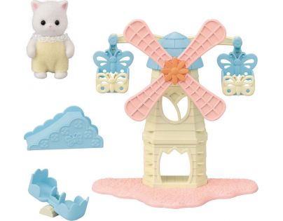 Sylvanian Families Zábavný park s veterným mlynom a mačiatkom