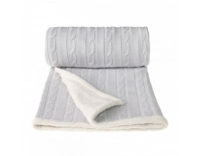 T Tomi Detská Pletená Deka Winter Šedá