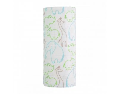 T-tomi Veľká bavlnená TETRA osuška 120 x 120 cm Animals / zvířátka