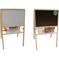 Toy Tabuľa školská obojstranná magnetická s hodinami Toy Tabuľa školská obojstranná magnetická s hodinami