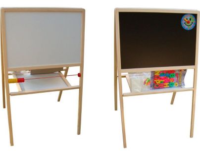 Toy Tabuľa školská obojstranná magnetická s hodinami