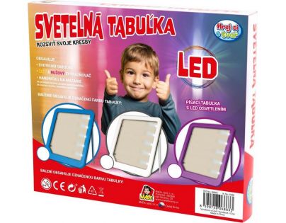 Made Tabulka LED svítící na baterie fialová