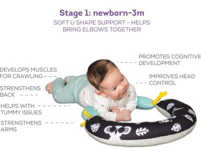 Taf Toys Vankúšik pre hru na brušku 2 v 1