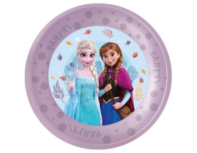 Talíre plastové znovupoužitelné Frozen II 21 cm 4 ks