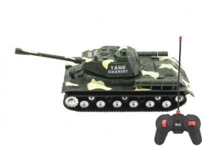 Tank RC PANTHER na diaľkové ovládanie plast 25 cm Zelený