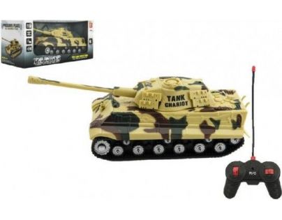 Tank RC PANTHER na diaľkové ovládanie plast 25cm Hnedý