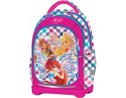 Target Winx Batoh dětský růžovo/kostičkatý super lehký