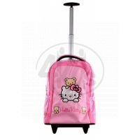 Target Hello Kitty Batoh s kolečky růžový/kostička 2
