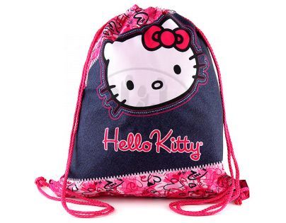Target Hello Kitty Taška na přezůvky růžovo/džínová