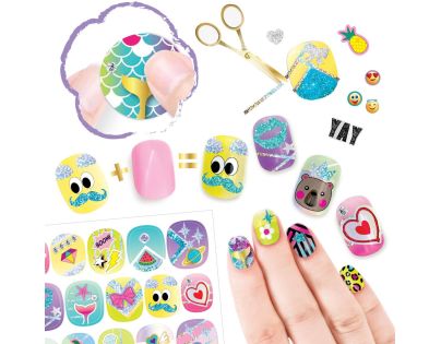 Tasia Veľká nechtová sada na úpravu nechtov s trblietkami a prsteňmi