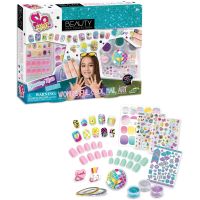 Tasia Veľká nechtová sada na úpravu nechtov s trblietkami a prsteňmi 6