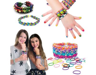 Tasia - Zapletač na výrobu náramkov z gumičiek - 1800 ks bez latexu