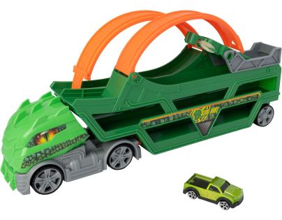 Teamsterz Dino prenosný transportér s 1 autíčkom a loopingom