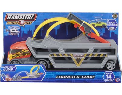 Teamsterz multifunkčný transportér s 1 autíčkom a loopingom