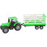 Teamsterz Traktor s prívesom - Zelený traktor s prívesom