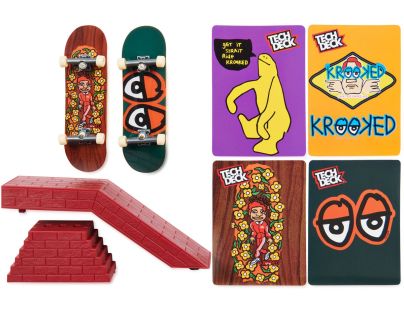 Tech Deck Fingerboard dvojbalenie s prekážkou Krooked