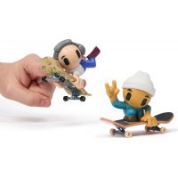 Tech Deck Sk8 Crew fingerboard s figúrkou Dvojbalenie bílá čepice a šedá sluchátka 2