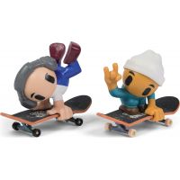 Tech Deck Sk8 Crew fingerboard s figúrkou Dvojbalenie bílá čepice a šedá sluchátka