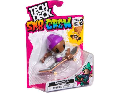 Tech Deck Sk8 Crew fingerboard s figúrkou fialová čepice