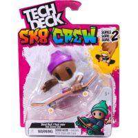 Tech Deck Sk8 Crew fingerboard s figúrkou fialová čepice 5