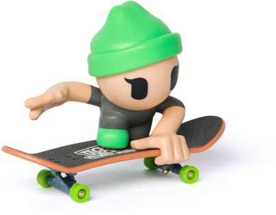 Tech Deck Sk8 Crew fingerboard s figúrkou zelená čepice
