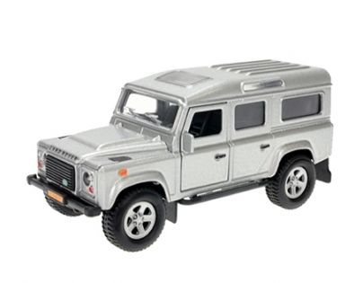 Kids Globe Auto Land Rover kov Na zpětné natažení se zvuky a světly