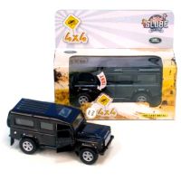 Kids Globe Auto Land Rover kov Na zpětné natažení se zvuky a světly 2