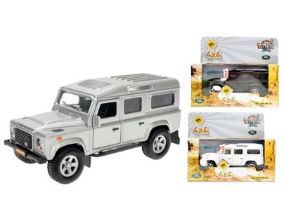 Kids Globe Auto Land Rover kov Na zpětné natažení se zvuky a světly