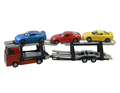 Auto přepravník + 3 auta 1:60 27cm