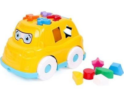 Auto vkladačka plastová žltá