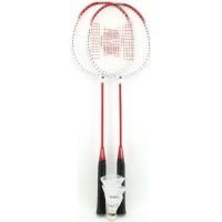 Badminton sada sa 3 košíčkami červené
