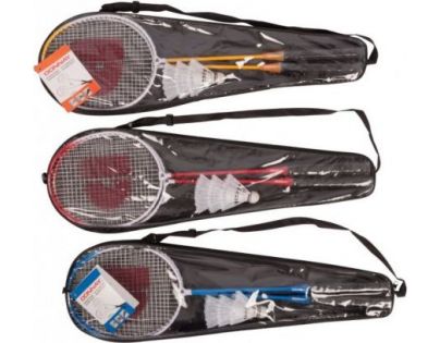 Badminton sada sa 3 košíčkami červené