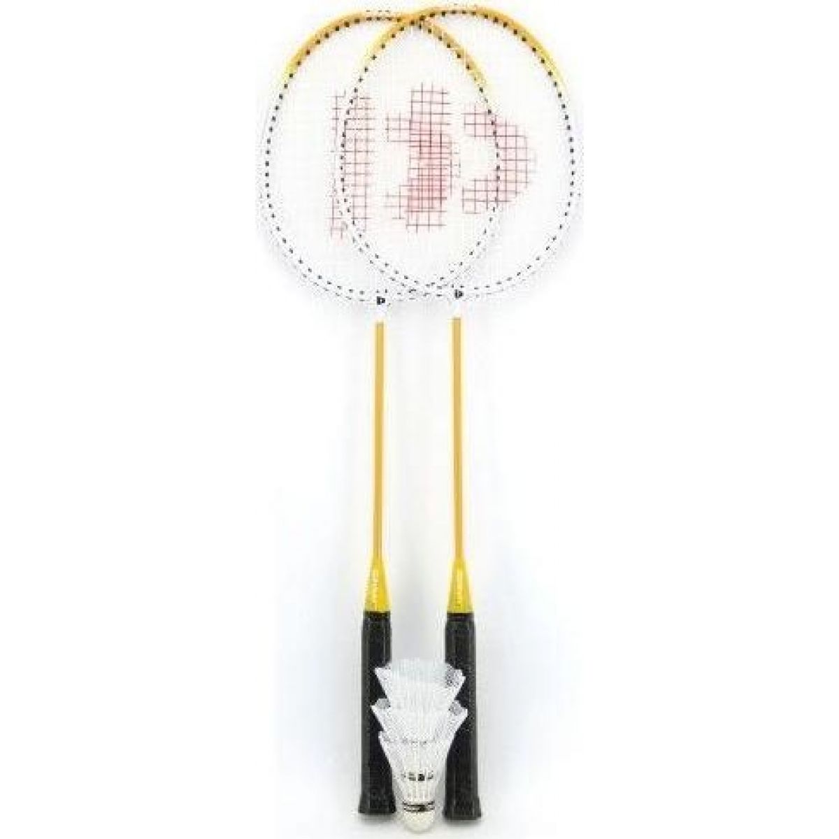 Teddies Badminton sada sa 3 košíčkami žltá