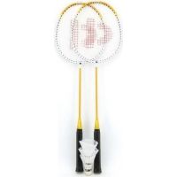 Teddies Badminton sada sa 3 košíčkami žltá