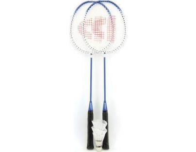 Teddies Badminton sada sa 3 košíčkami modrá