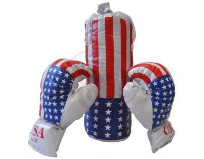 Kimet P4687 - Boxerský pytel 13 x 38cm + rukavice v sáčku
