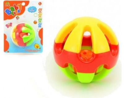 Teddies Hrkálka guľa plast 8cm