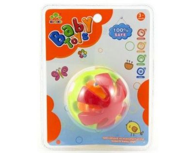 Teddies Hrkálka guľa plast 8cm