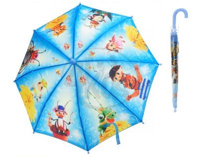 MIKRO 26509 - Deštník Příběhy včelích medvídků - modrý 56cm