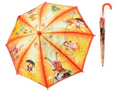 MIKRO 26508 - Deštník Příběhy včelích medvídků - oranžový 56cm