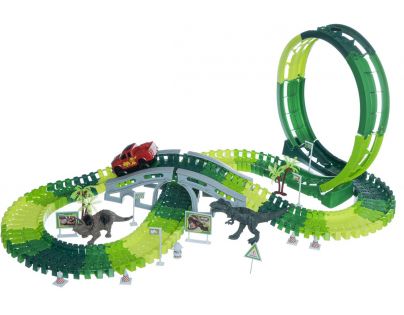 Teddies Dráha s dinosaurami a autom 172 dielikov na batérie