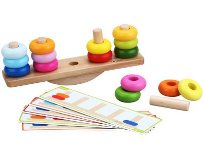 Teddies Drevená balančné skladačka