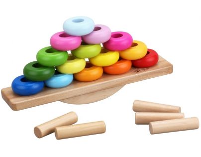 Teddies Drevená balančné skladačka
