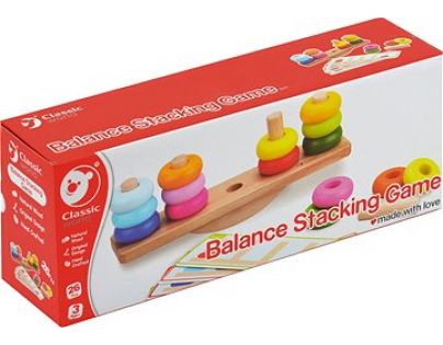 Teddies Drevená balančné skladačka